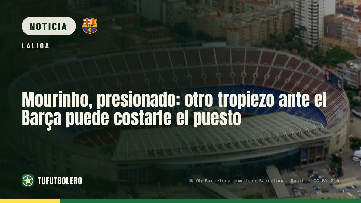 Mourinho, presionado: otro tropiezo ante el Barça puede costarle el puesto