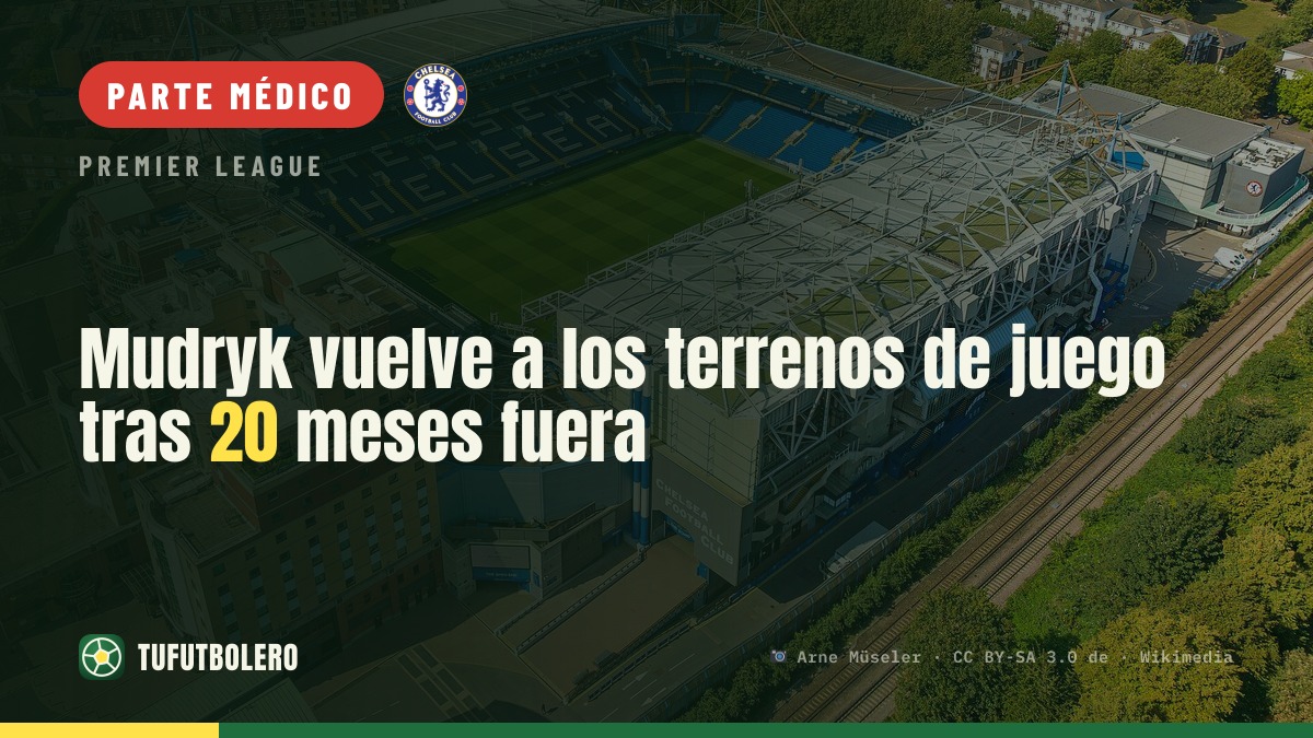 Mudryk vuelve a los terrenos de juego tras 20 meses fuera