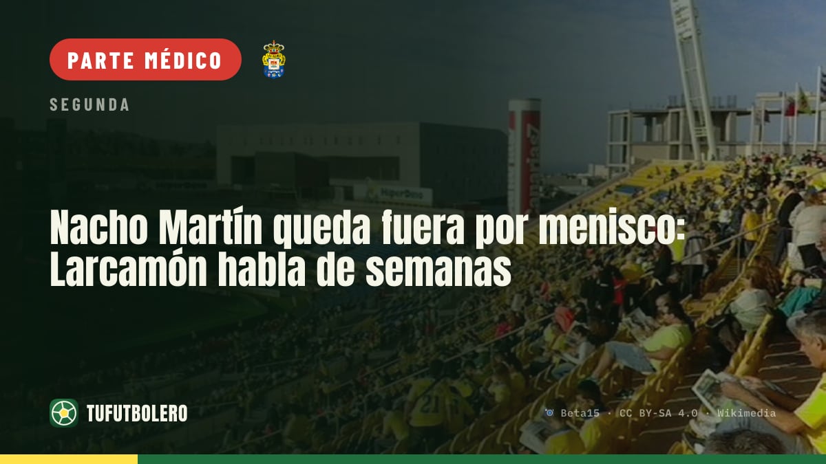 Nacho Martín queda fuera por menisco: Larcamón habla de semanas