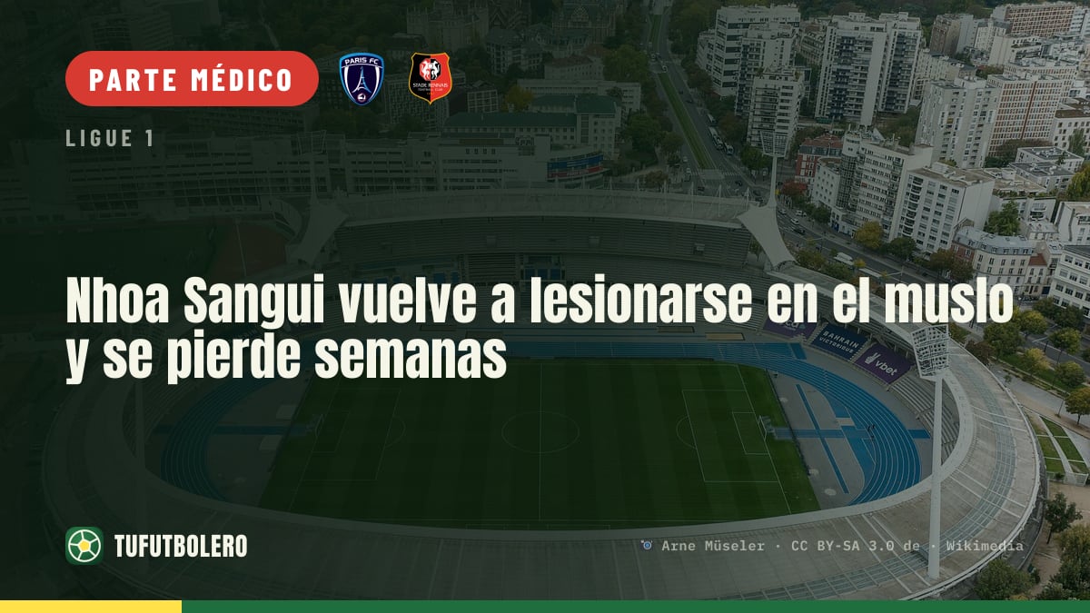 Nhoa Sangui vuelve a lesionarse en el muslo y se pierde semanas