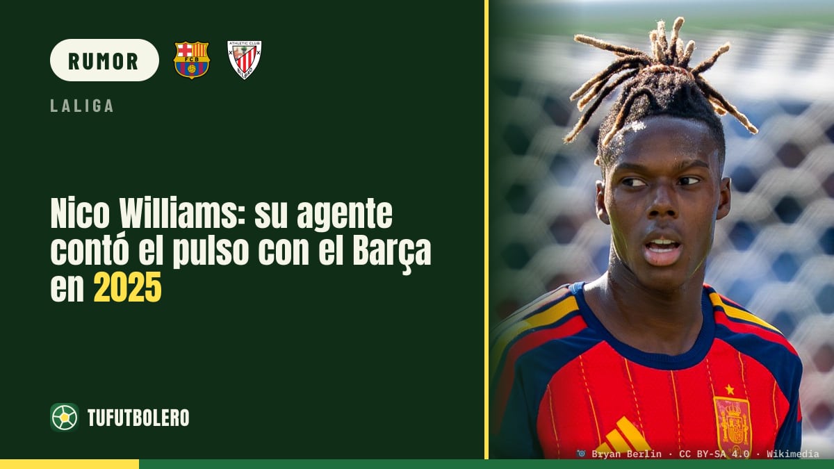 Nico Williams: su agente contó el pulso con el Barça en 2025