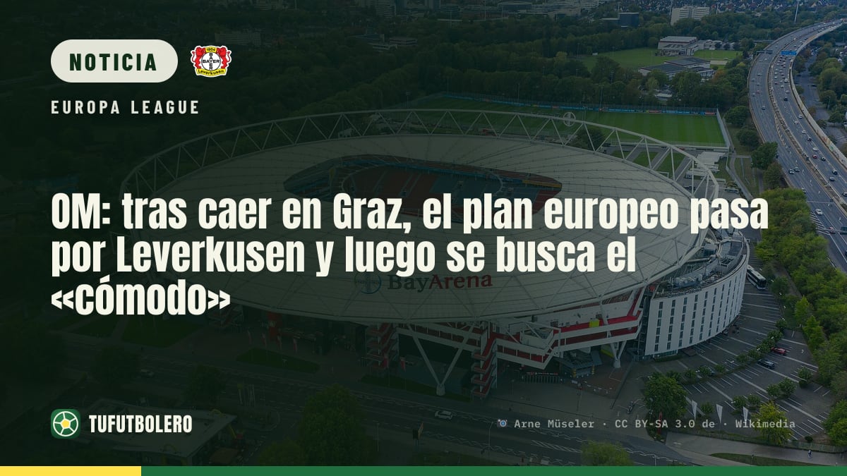 OM: tras caer en Graz, el plan europeo pasa por Leverkusen y luego se busca el «cómodo»