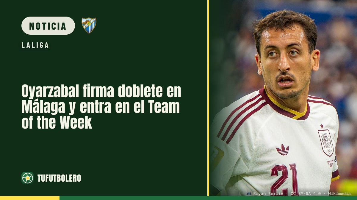Oyarzabal firma doblete en Málaga y entra en el Team of the Week
