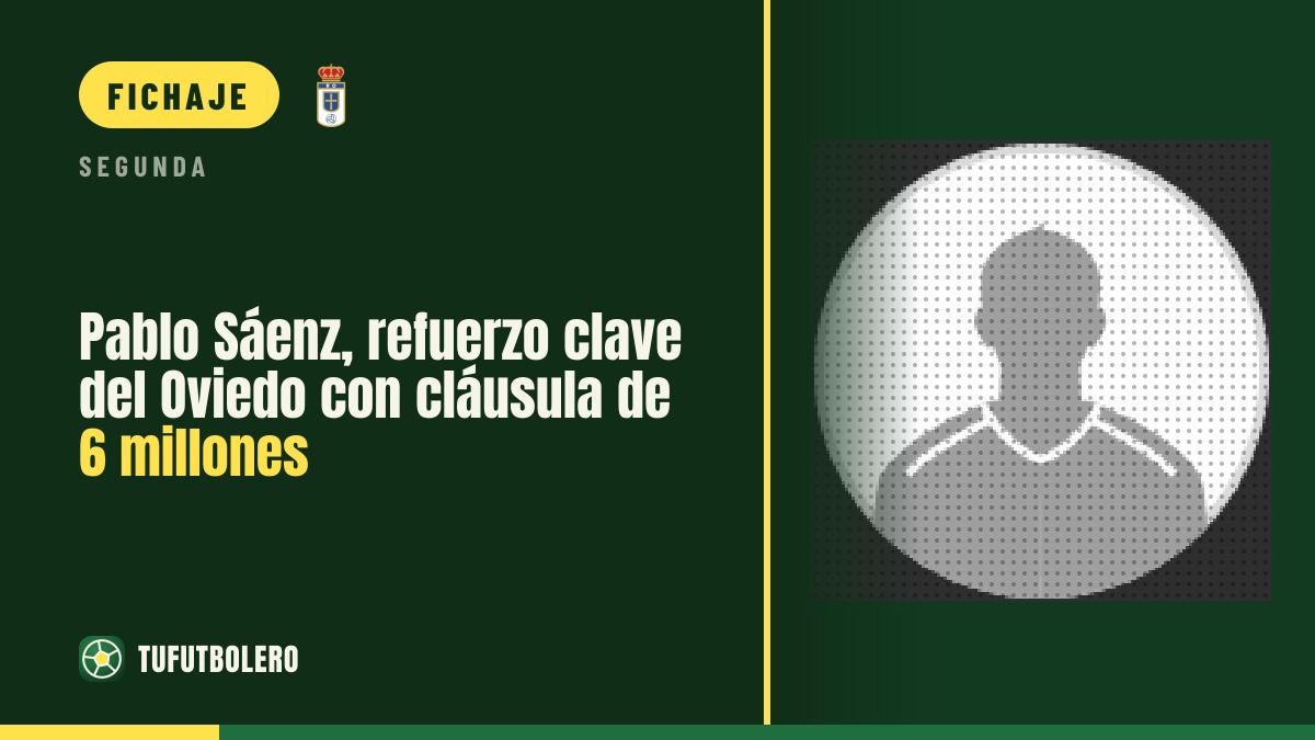 Pablo Sáenz, refuerzo clave del Oviedo con cláusula de 6 millones