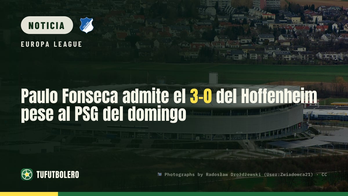Paulo Fonseca admite el 3-0 del Hoffenheim pese al PSG del domingo