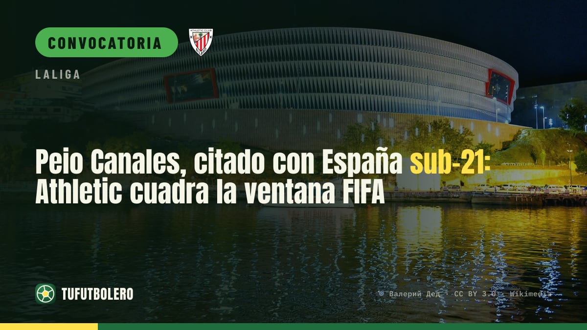 Peio Canales, citado con España sub-21: Athletic cuadra la ventana FIFA