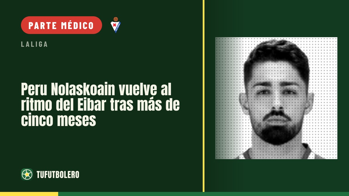Peru Nolaskoain vuelve al ritmo del Eibar tras más de cinco meses