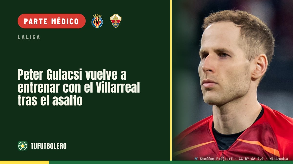 Peter Gulacsi vuelve a entrenar con el Villarreal tras el asalto