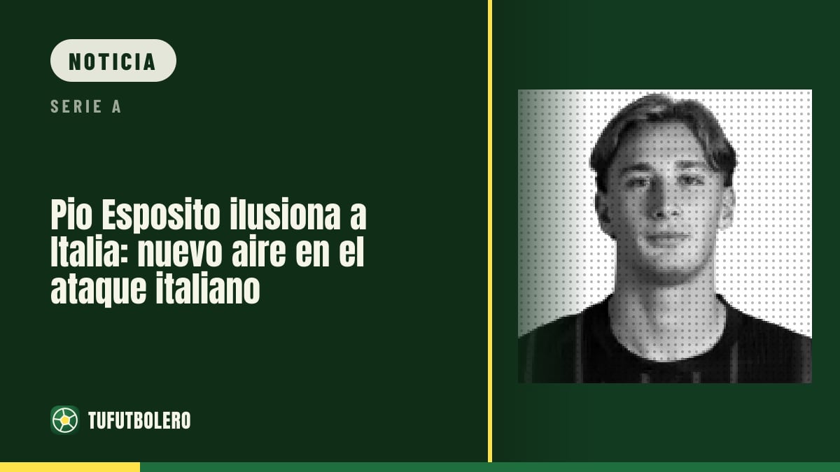 Pio Esposito ilusiona a Italia: nuevo aire en el ataque italiano
