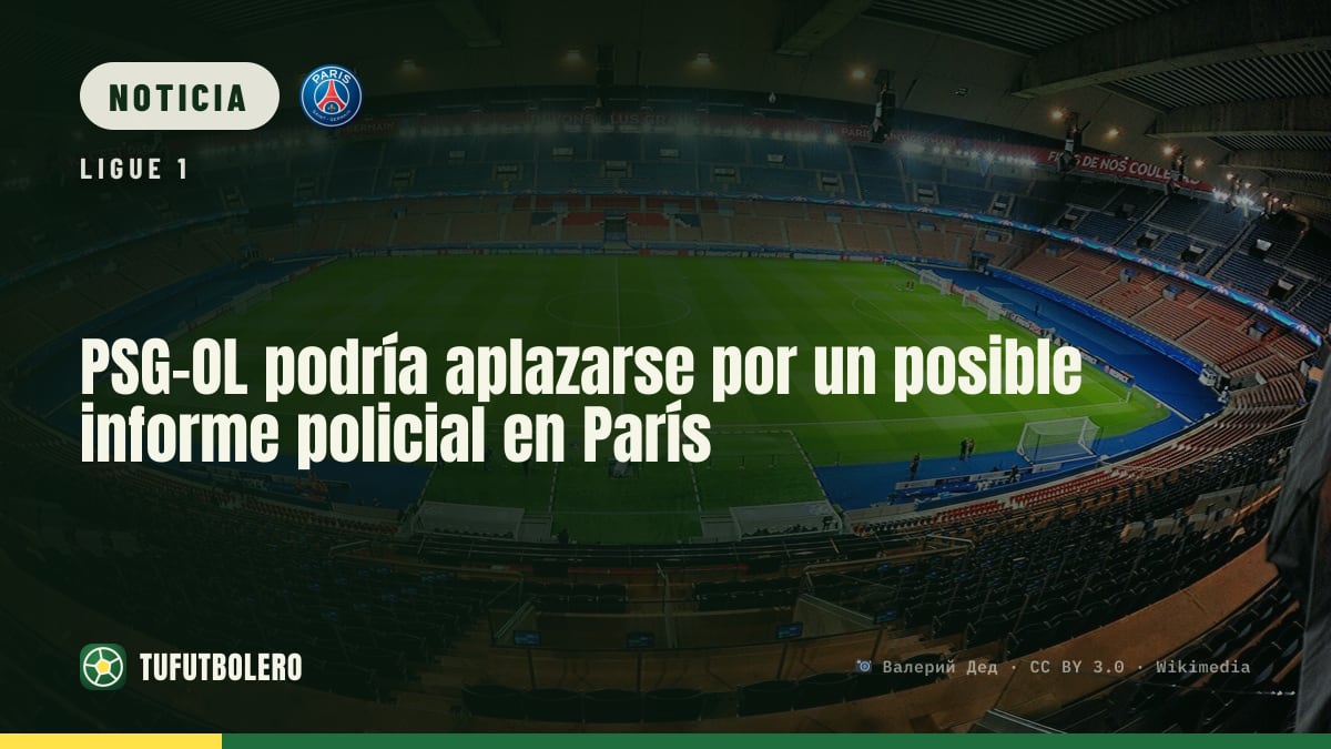 PSG-OL podría aplazarse por un posible informe policial en París
