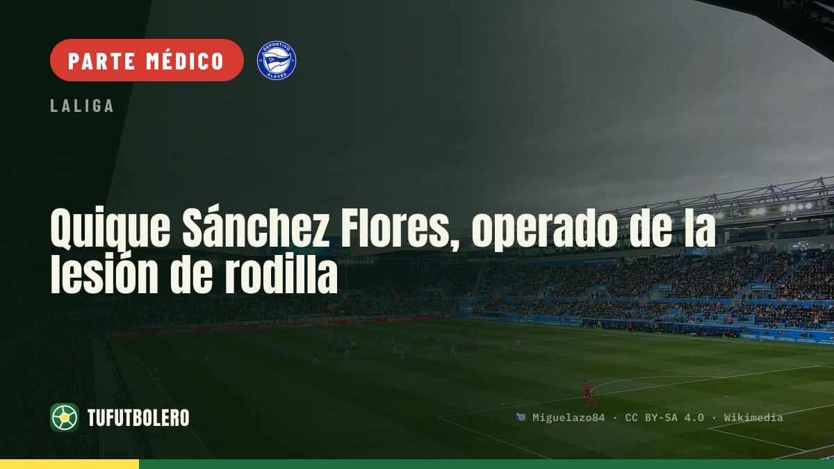 Quique Sánchez Flores, operado de la lesión de rodilla