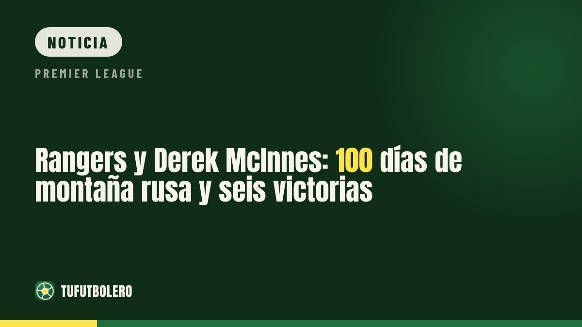 Rangers y Derek McInnes: 100 días de montaña rusa y seis victorias