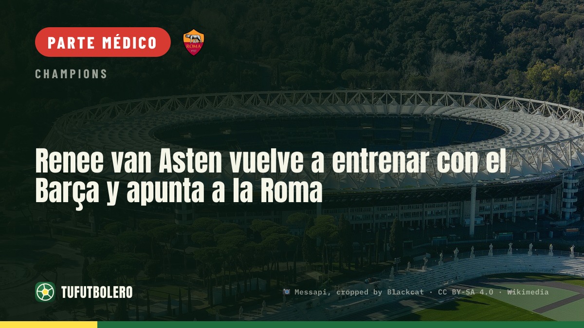 Renee van Asten vuelve a entrenar con el Barça y apunta a la Roma