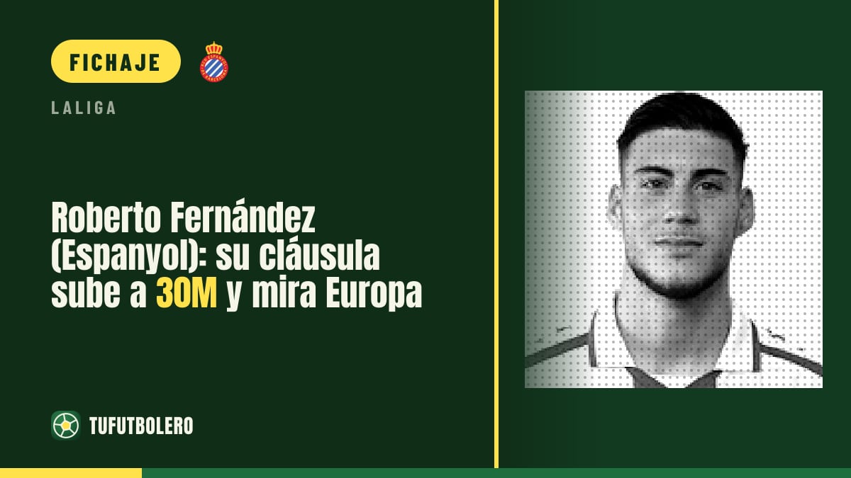 Roberto Fernández (Espanyol): su cláusula sube a 30M y mira Europa