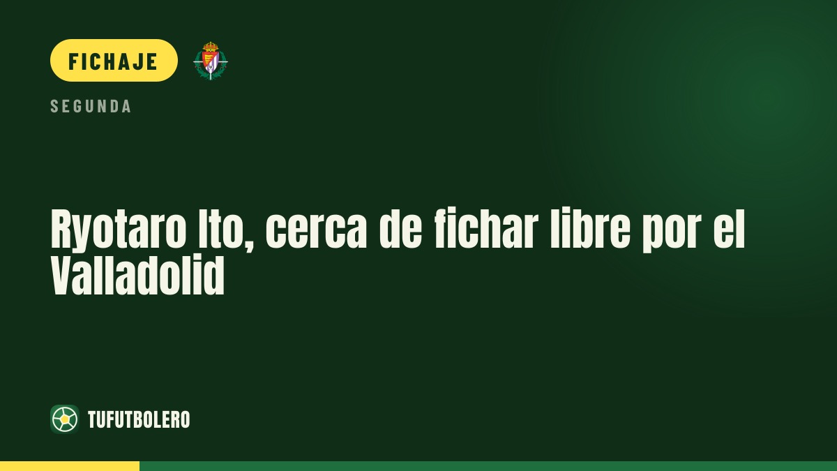 Ryotaro Ito, cerca de fichar libre por el Valladolid