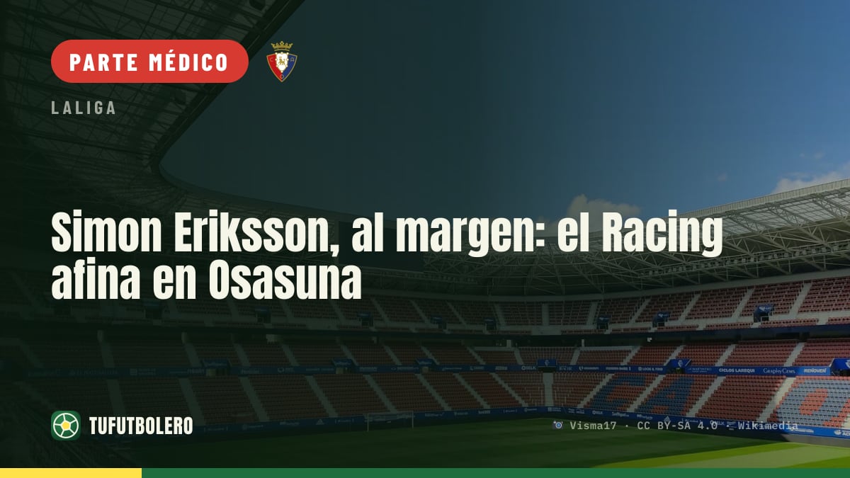 Simon Eriksson, al margen: el Racing afina en Osasuna