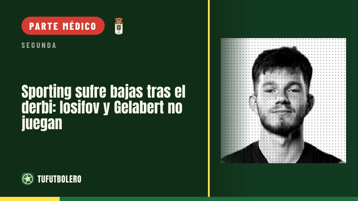 Sporting sufre bajas tras el derbi: Iosifov y Gelabert no juegan
