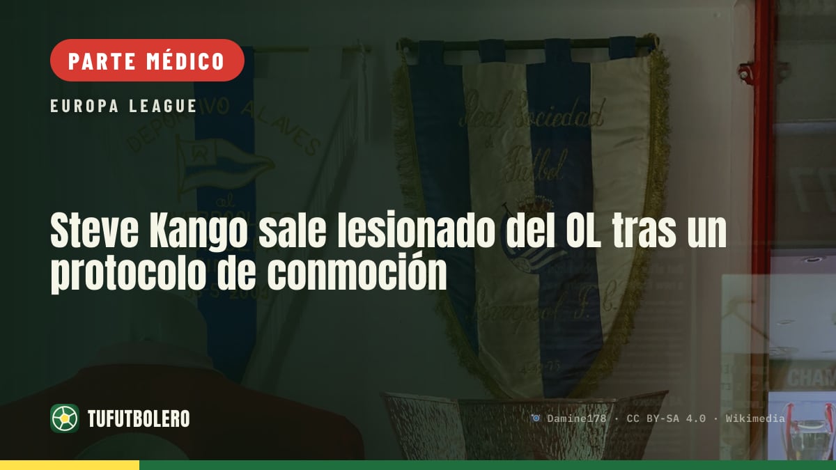 Steve Kango sale lesionado del OL tras un protocolo de conmoción