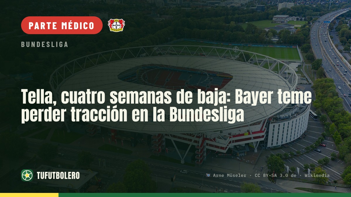 Tella, cuatro semanas de baja: Bayer teme perder tracción en la Bundesliga