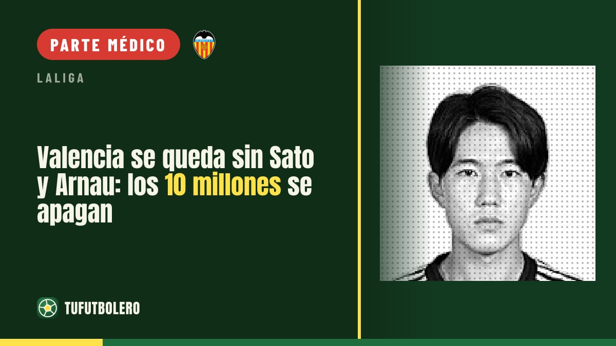 Valencia se queda sin Sato y Arnau: los 10 millones se apagan