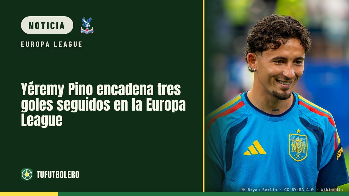 Yéremy Pino encadena tres goles seguidos en la Europa League