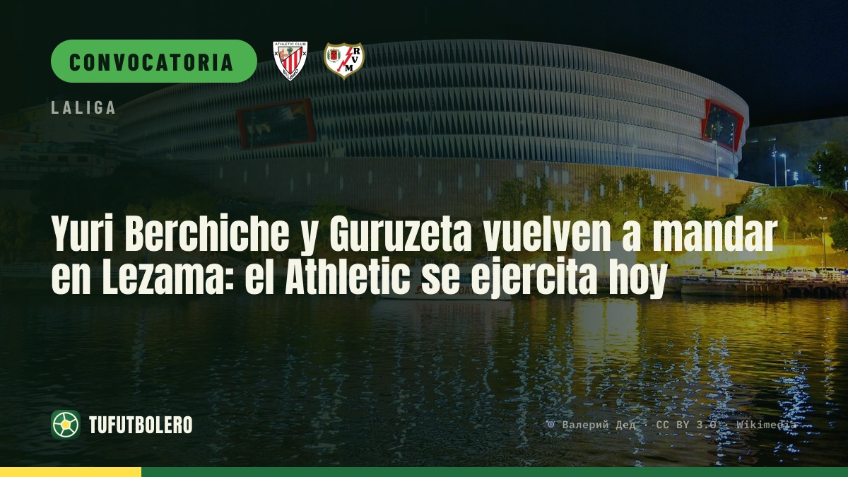 Yuri Berchiche y Guruzeta vuelven a mandar en Lezama: el Athletic se ejercita hoy