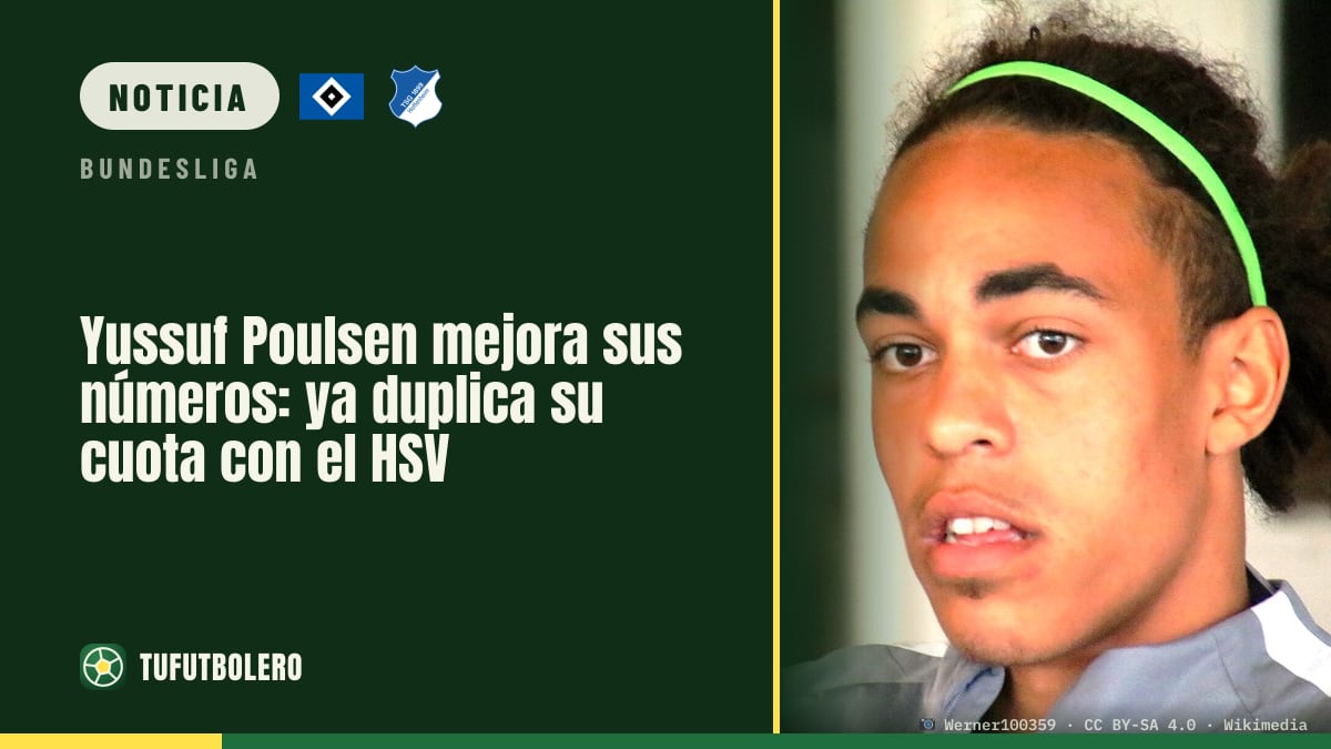 Yussuf Poulsen mejora sus números: ya duplica su cuota con el HSV