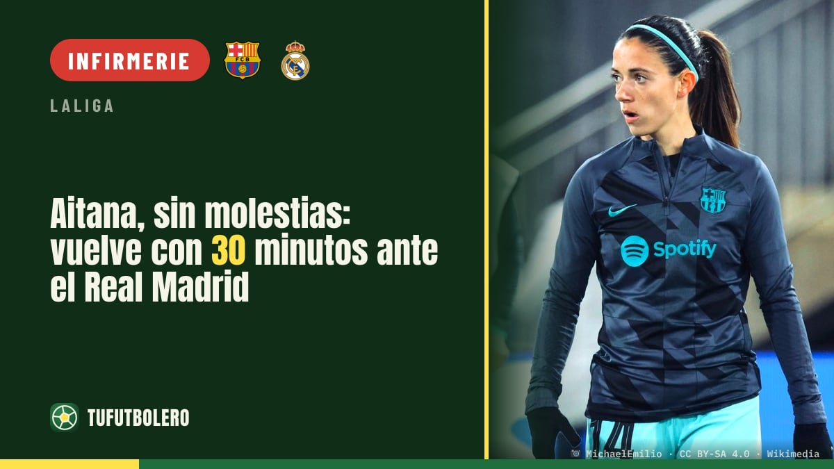 Aitana revient et joue 30 minutes avec le Barça contre le Real Madrid