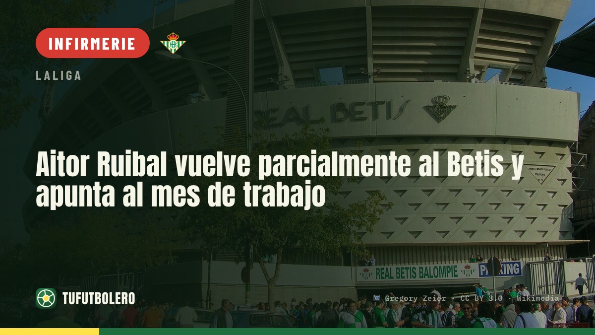 Aitor Ruibal reprend partiellement l’entraînement avec le Betis après le ménisque