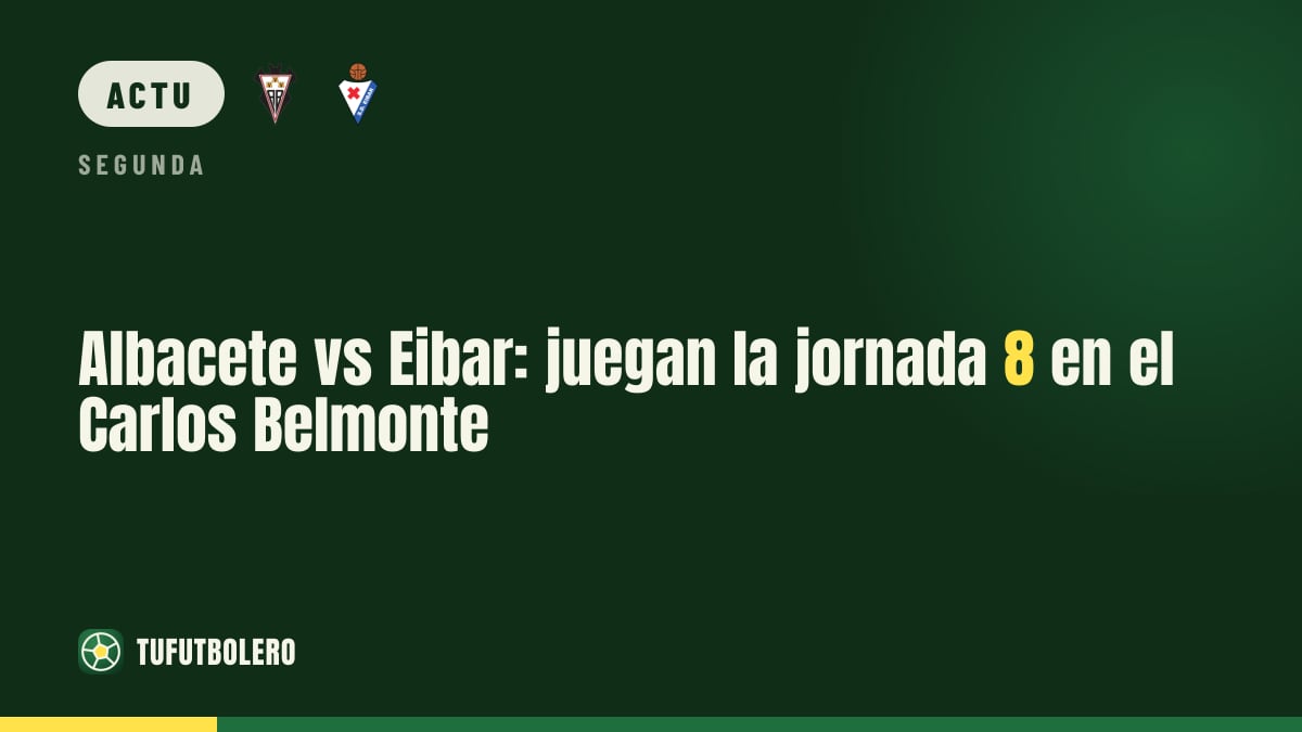 Albacete-Eibar : la 8e journée au Carlos Belmonte