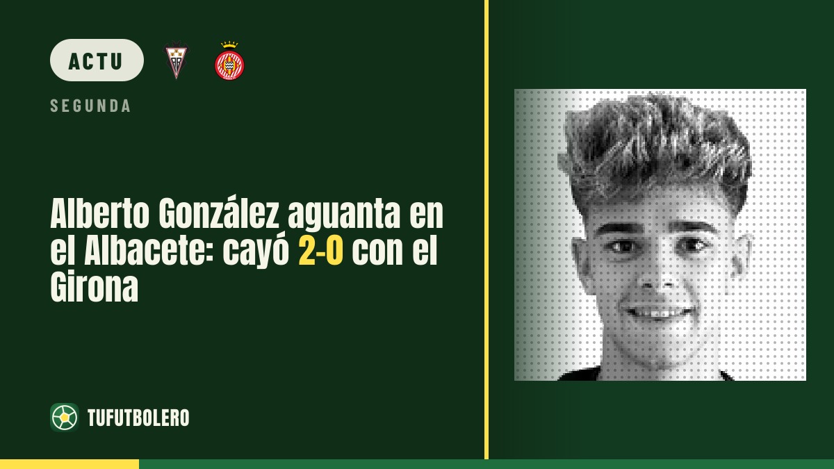 Alberto González reste à l’Albacete après le 2-0 contre le Girona