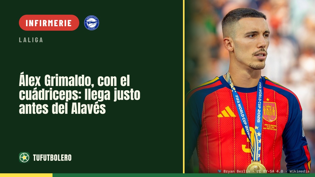 Álex Grimaldo revient à l’Atlético avec le quadriceps en doute, pour Alavés
