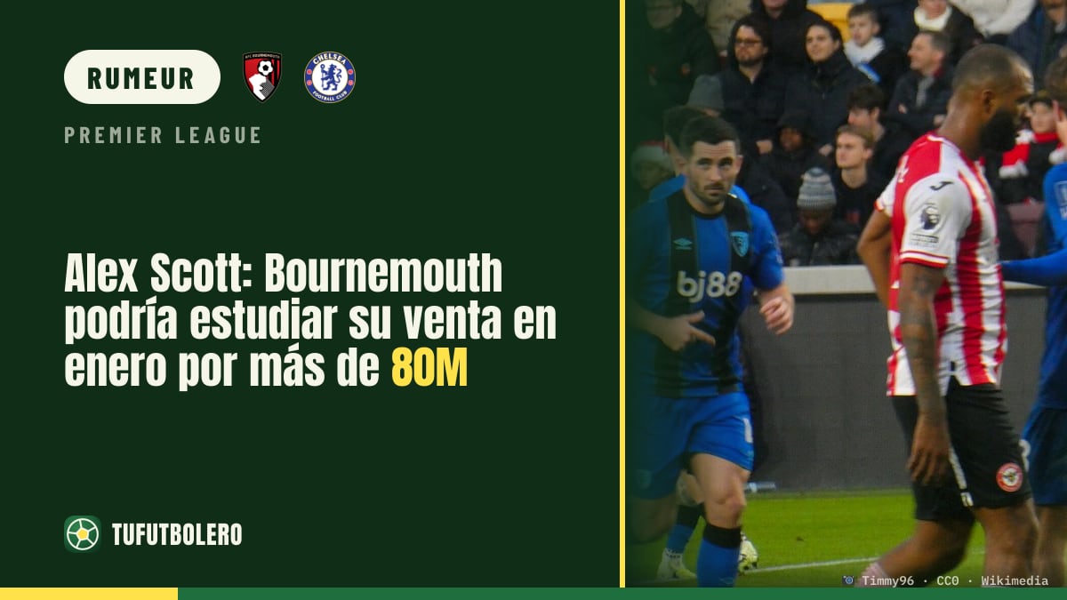 Alex Scott : Bournemouth pourrait l’étudier en janvier pour plus de 80 M£