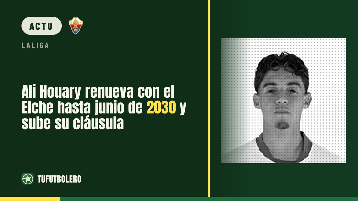 Ali Houary prolonge avec l’Elche jusqu’en juin 2030, clause rehaussée