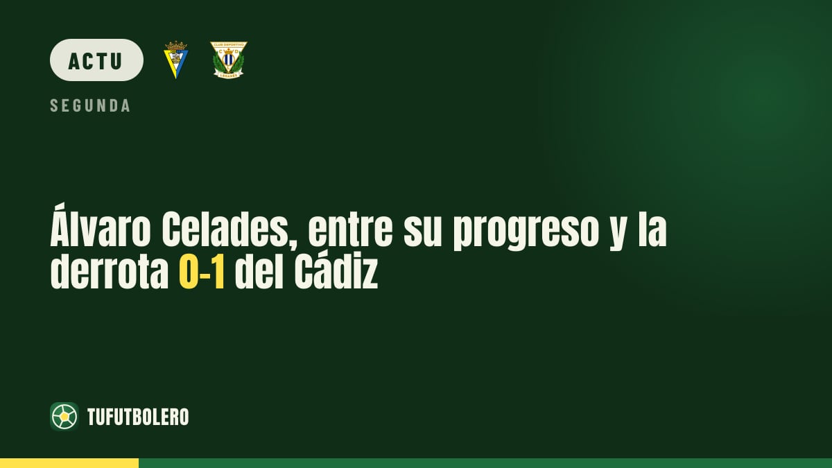 Álvaro Celades sous pression après la défaite 0-1 du Cádiz contre le Sporting