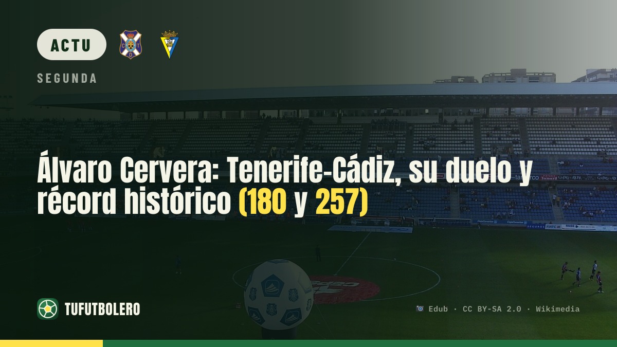 Álvaro Cervera : Tenerife–Cadix, son duel et son record historique (180 et 257)