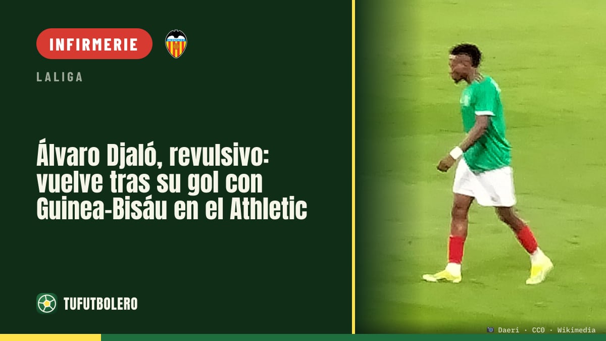 Álvaro Djaló, coup de pouce : retour après un but avec la Guinée-Bissau à l’Athletic