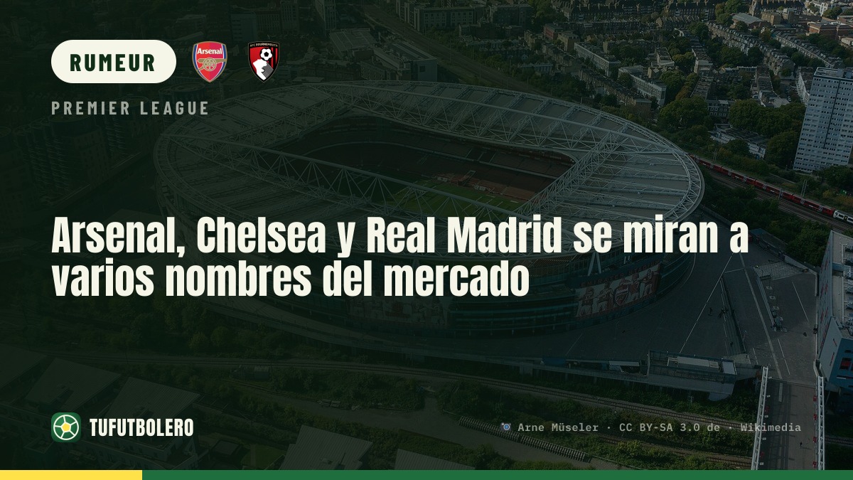 Arsenal, Chelsea et le Real Madrid scrutent plusieurs pistes