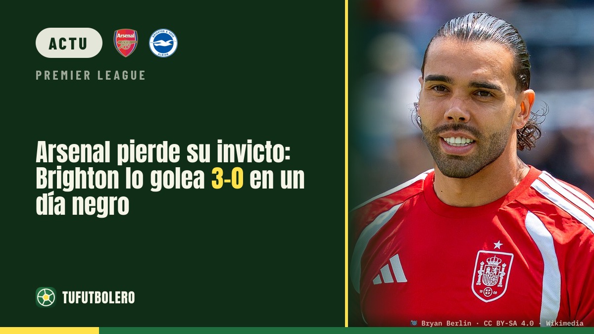 L’Arsenal perd son invincibilité: Brighton écrase le 3-0