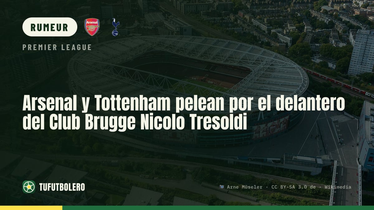 Arsenal et Tottenham se disputent l’avant-centre du Club Brugge Nicolò Tresoldi