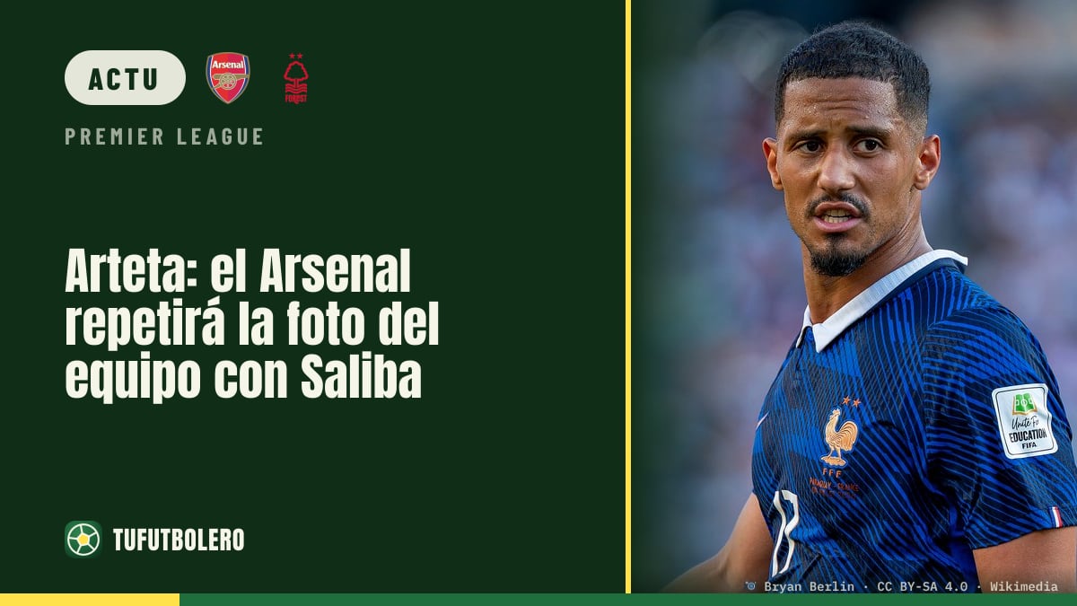 Arteta: l’Arsenal va refaire la photo d’équipe avec Saliba