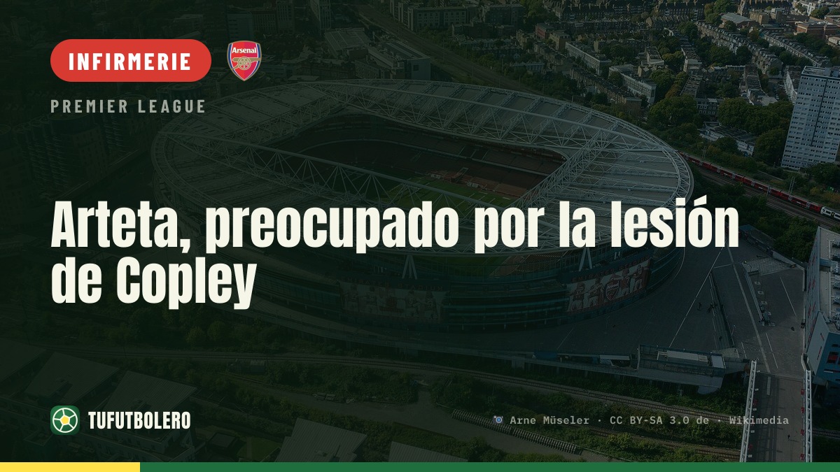 Arteta inquiet pour la blessure de Copley
