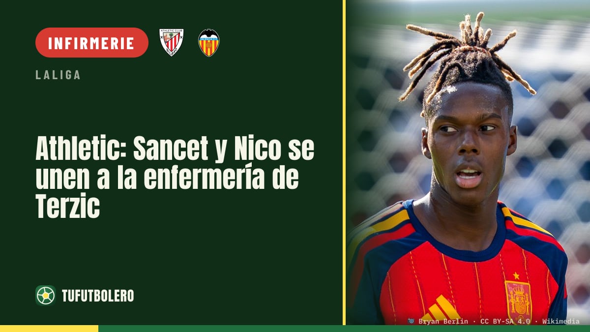 Athletic : Sancet et Nico s’ajoutent à l’infirmerie de Terzic