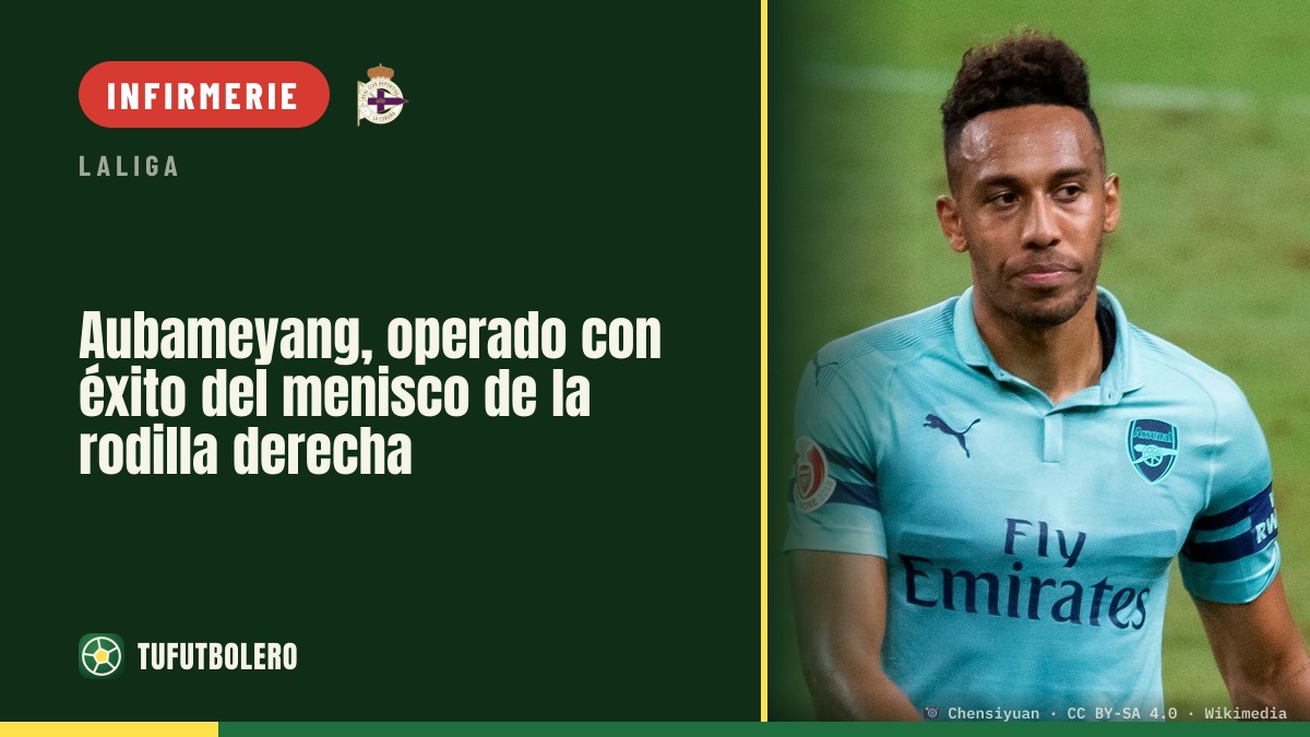 Aubameyang opéré avec succès du ménisque du genou droit
