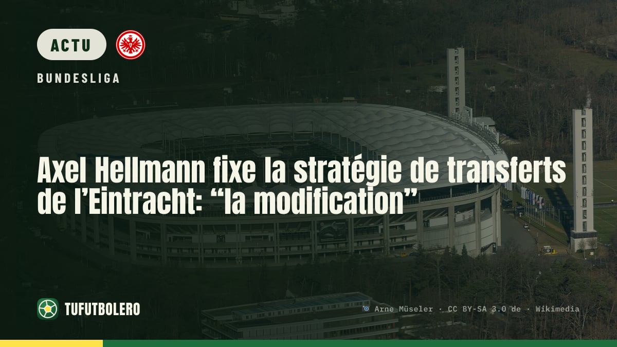 Axel Hellmann fixe la stratégie de transferts de l’Eintracht: “la modification”