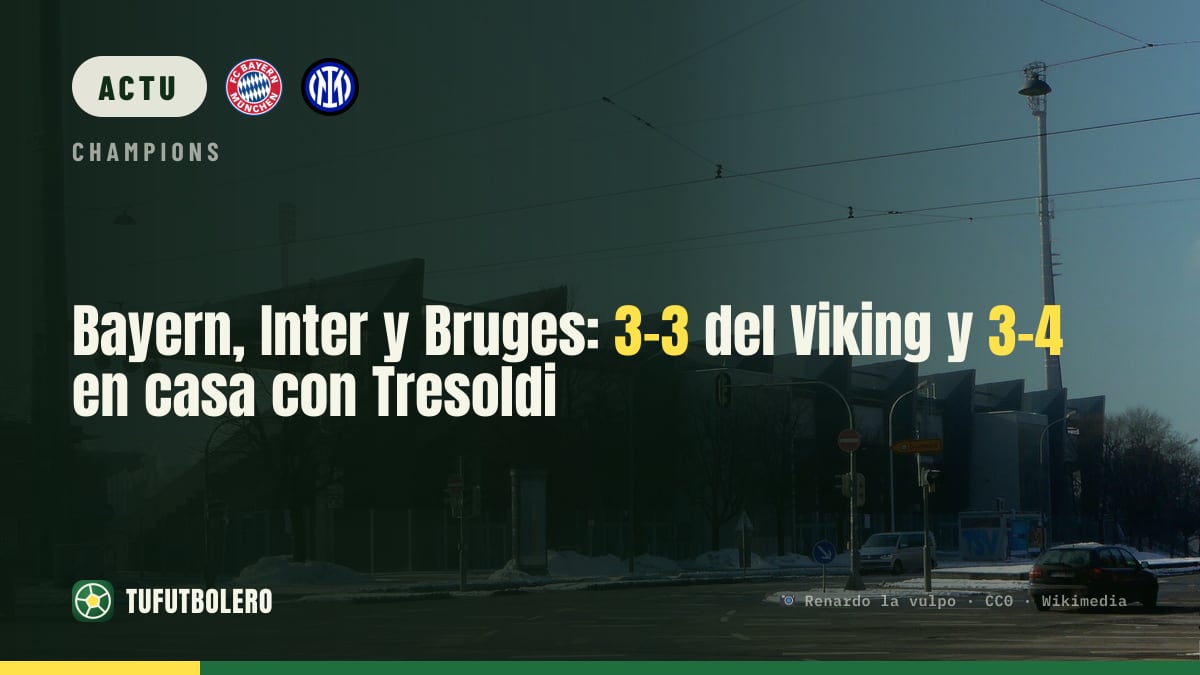 Le Viking accroche le Bayern 3-3 et le Club Bruges bat l’Inter 3-4