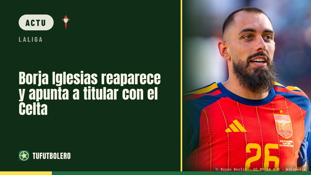 Borja Iglesias est de retour et vise un départ titulaire au Celta