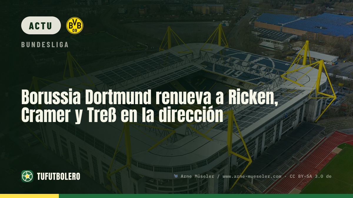 Le Borussia Dortmund prolonge Ricken, Cramer et Treß au directoire
