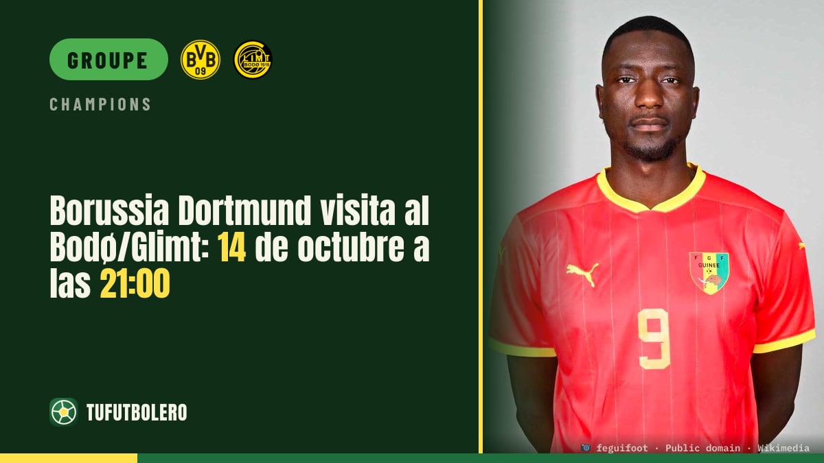 Borussia Dortmund à Bodø/Glimt le 14 octobre à 21h