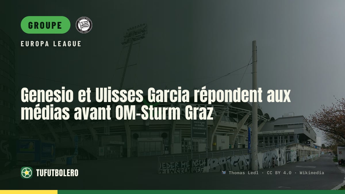 Genesio et Ulisses Garcia répondent aux médias avant OM-Sturm Graz